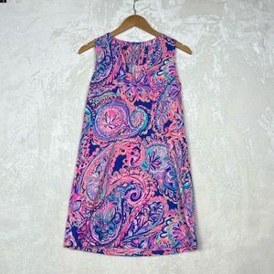 Lilly Pulitzer Dev Dress Size XXS Blue Current Drop Me A Line NWOT